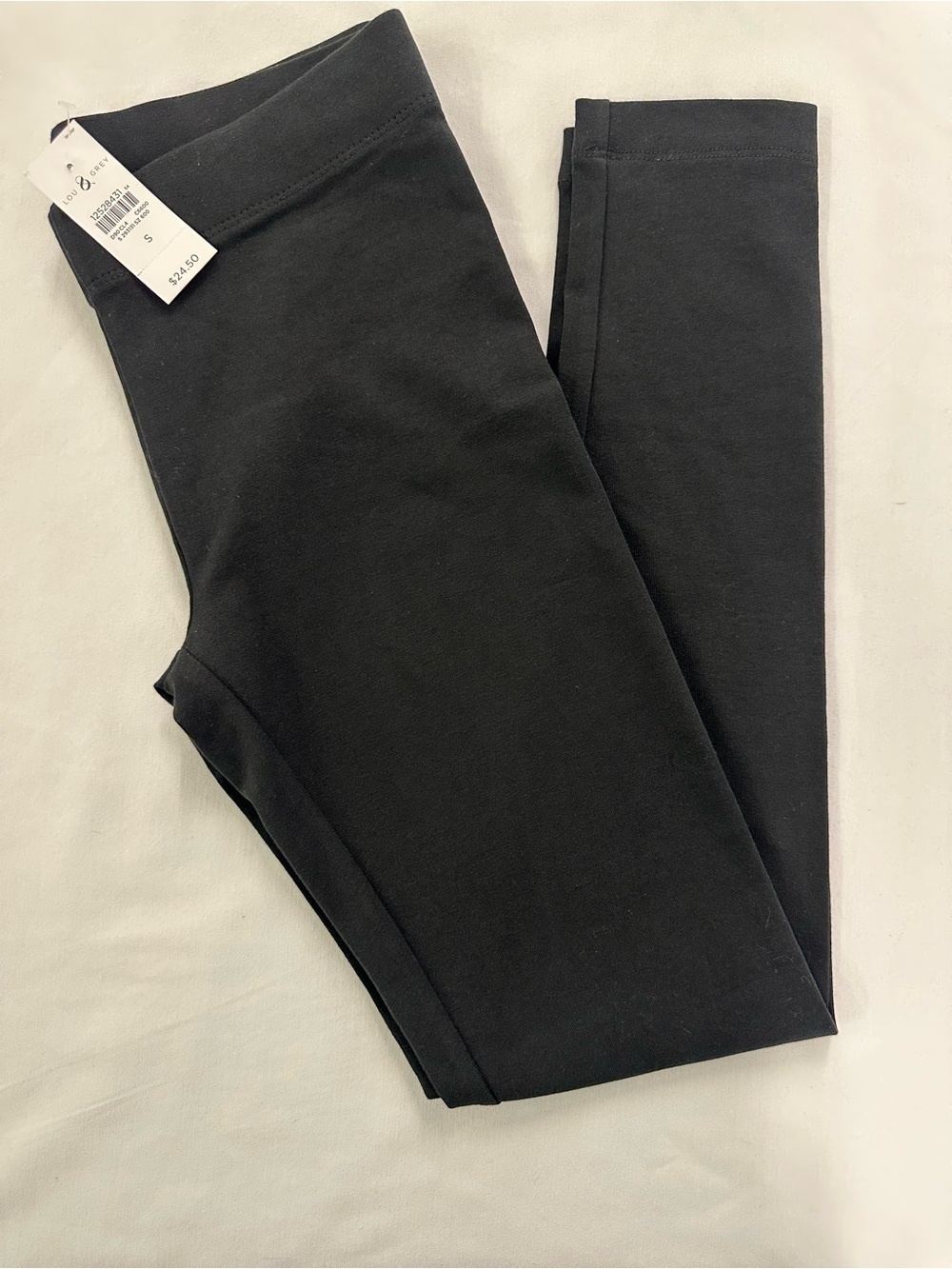NWT Lou & Grey Black Essential Cotton Blend Leggings Women’s Size S